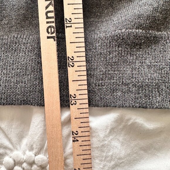 Worthington Womens V-Neck Sweater Size Small Gray Cotton Blend NWT Career Preppy - Picture 10 of 11